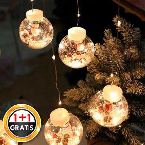 2x Instalație de Crăciun cu globuri luminoase | XMASBALL