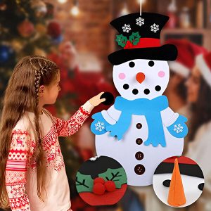 Set decorativ ”Construiește-ți propriul om de zăpadă” | FELTSNOWMAN