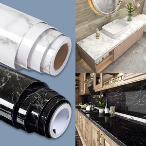 Folie autoadezivă cu efect de marmură (45 cm x 300 cm) | MARBLEEX