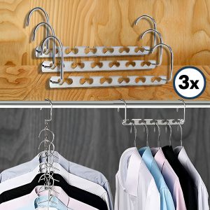 Umeraș din oțel pentru economisirea spațiului (3 bucăți) | SNAPHANG