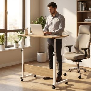 Masă portabilă reglabilă pe înălțime cu roți (71-90 cm) | EVOSTUL