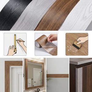 Decorațiune autocolantă cu aspect de lemn (5 m) | DECORIM